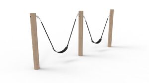 Pole Swing with 2 Belt Seats