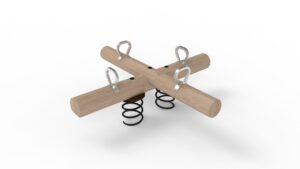 Cross seesaw with 2 springs