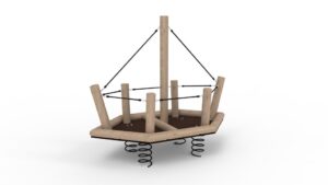 Spring seesaw boat