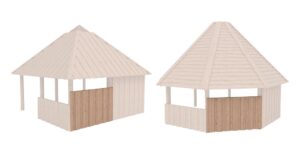 3/4 side for a section on grill houses
