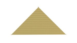 HDPE trekantet solsejl 2,54×2,54×3,6 m